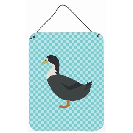Carolines Treasures Blue Swedish Duck Blue Check Wall or Door Hanging Prints BB8036DS1216